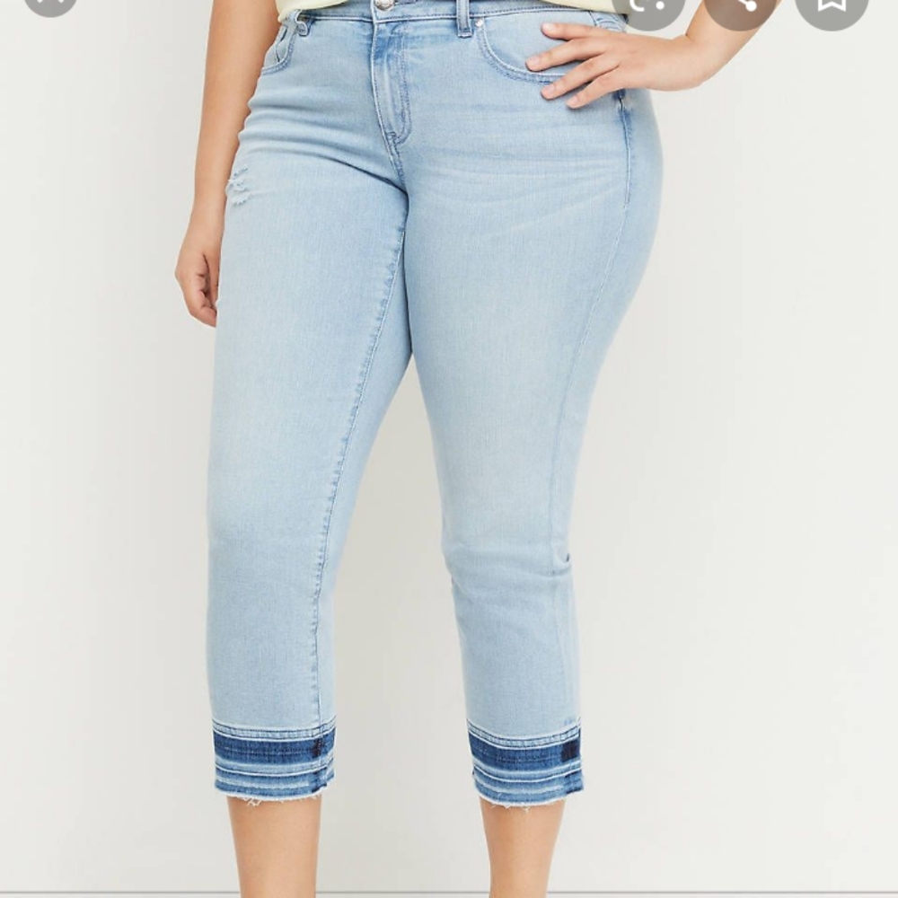 Lane Bryant High Rise Crop Jeans